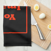 Uw Afbeelding hier (verticaal) Theedoek (Quarter Fold)