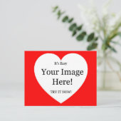 Uw Afbeelding in het hart Briefkaart (Staand voorkant)