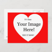 Uw Afbeelding in het hart Briefkaart (Voorkant / Achterkant)