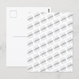 Uw afbeelding/logo automatisch verlicht + patroon briefkaart
