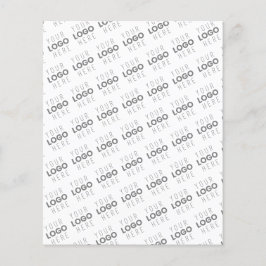 Uw afbeelding/logo automatisch verlicht + patroon flyer