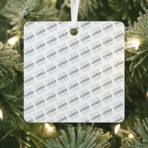 Uw afbeelding/logo automatisch verlicht + patroon metalen ornament