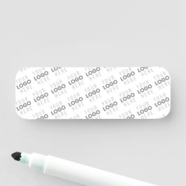 Uw afbeelding/logo automatisch verlicht + patroon naamplaatje