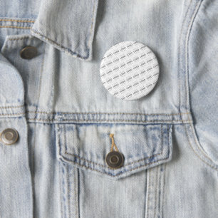 Uw afbeelding/logo automatisch verlicht + patroon ronde button 5,7 cm
