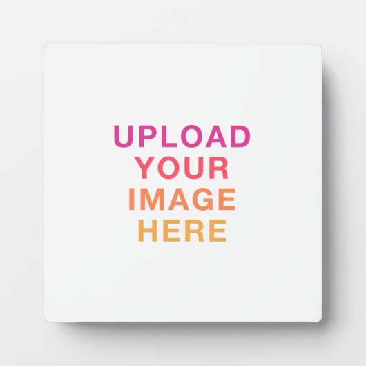 Uw Afbeelding Logo Blank White Fotoplaat (Voorkant)