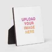 Uw Afbeelding Logo Blank White Fotoplaat (Voorkant)