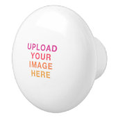 Uw Afbeelding Logo op ware grootte leeg Keramische Knop (Rechts)