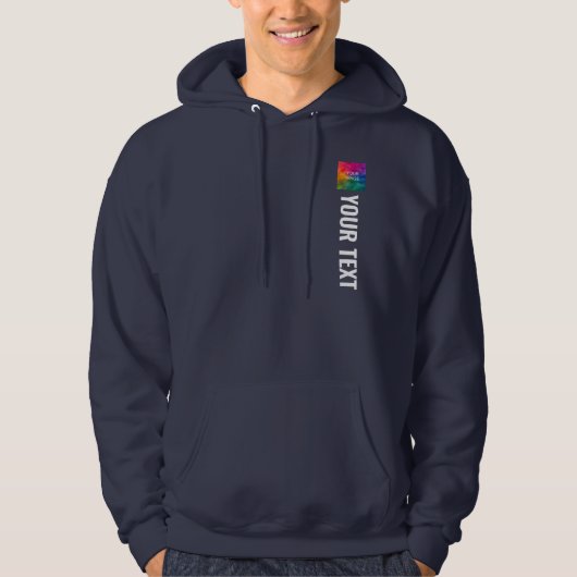 Uw Afbeelding Logo Tekst toevoegen Mannen dubbelzi Hoodie (Voorkant)