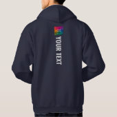 Uw Afbeelding Logo Tekst toevoegen Mannen dubbelzi Hoodie (Achterkant)
