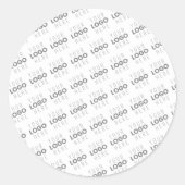 Uw Afbeelding/Logo wordt automatisch verlicht + Pa Ronde Sticker (Voorkant)