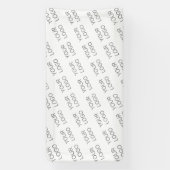 Uw Afbeelding/Logo wordt automatisch verlicht + Pa Spandoek (Verticaal)