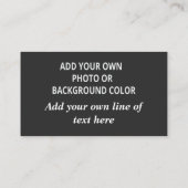 Uw afbeelding of achtergrondkleur. Jouw tekst Thro Plaatskaartje (Achterkant)