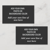 Uw afbeelding of achtergrondkleur. Jouw tekst Thro Plaatskaartje (Voorkant / Achterkant)