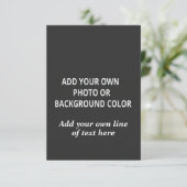 Uw afbeelding of achtergrondkleur. Jouw tekst Thro Save The Date (Staand voorkant)