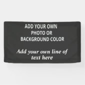 Uw afbeelding of achtergrondkleur. Jouw tekst Thro Spandoek (Horizontaal)