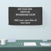 Uw afbeelding of achtergrondkleur. Jouw tekst Thro Spandoek (Beurs)