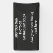 Uw afbeelding of achtergrondkleur. Jouw tekst Thro Spandoek (Verticaal)