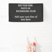 Uw afbeelding of achtergrondkleur. Jouw tekst Thro Spandoek (Insitu)