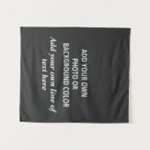 Uw afbeelding of achtergrondkleur. Jouw tekst Thro Wandkleed (Voorkant (horizontaal))