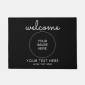 Uw Afbeelding of Logo hier Typografie Welkom Mat (Voorkant)