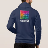 Uw Afbeelding of Logo tekst Mannen dubbelzijdige p Hoodie (Achterkant)