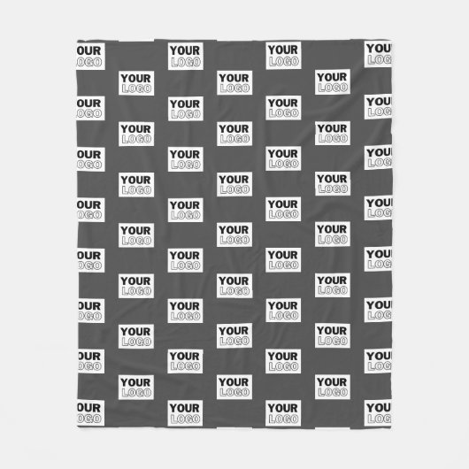 Uw Afbeelding ontwerp of zakelijke Logo betegeld | Fleece Deken (Voorkant)