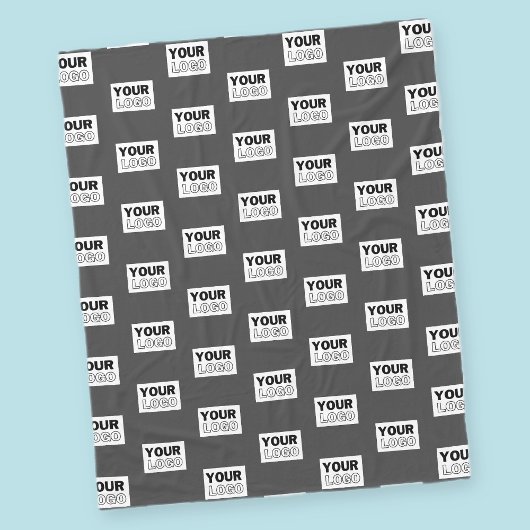 Uw Afbeelding ontwerp of zakelijke Logo betegeld | Fleece Deken