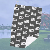 Uw Afbeelding ontwerp of zakelijke Logo betegeld | Golfhanddoek