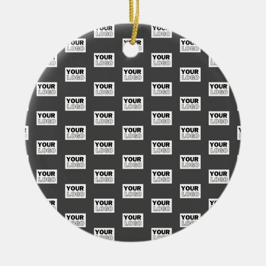 Uw Afbeelding ontwerp of zakelijke Logo betegeld | Keramisch Ornament (Voorkant)