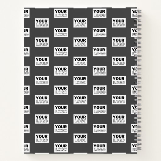 Uw Afbeelding ontwerp of zakelijke Logo betegeld | Notitieboek (Achterkant)