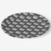 Uw Afbeelding ontwerp of zakelijke Logo betegeld | Papieren Bordje (Gekanteld)