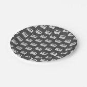 Uw Afbeelding ontwerp of zakelijke Logo betegeld | Papieren Bordje (Gekanteld)