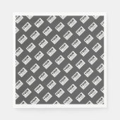 Uw Afbeelding ontwerp of zakelijke Logo betegeld | Servet (Voorkant)