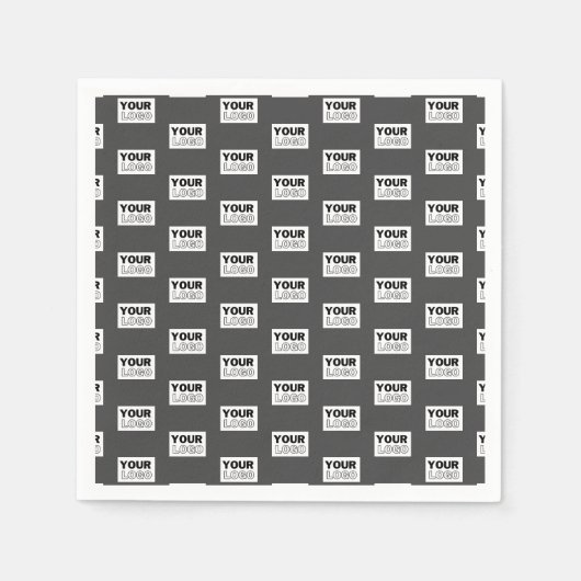 Uw Afbeelding ontwerp of zakelijke Logo betegeld | Servet (Voorkant)