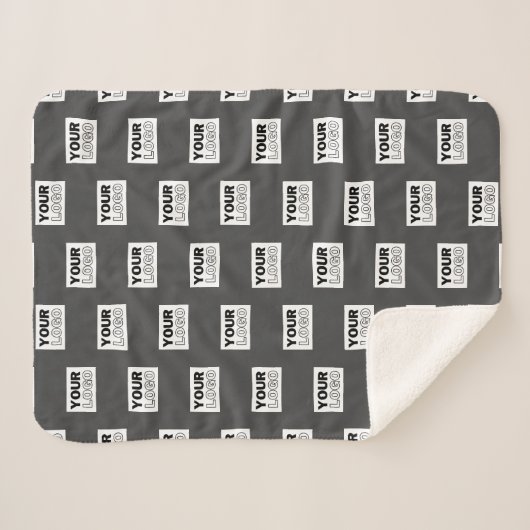 Uw Afbeelding ontwerp of zakelijke Logo betegeld | Sherpa Deken (Voorkant (horizontaal))