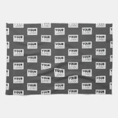 Uw Afbeelding ontwerp of zakelijke Logo betegeld | Theedoek (Horizontaal)