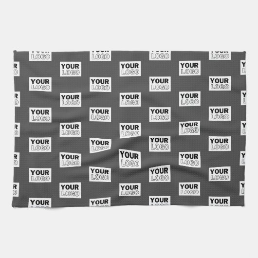 Uw Afbeelding ontwerp of zakelijke Logo betegeld | Theedoek (Horizontaal)