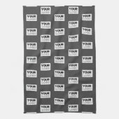 Uw Afbeelding ontwerp of zakelijke Logo betegeld | Theedoek (Verticaal)