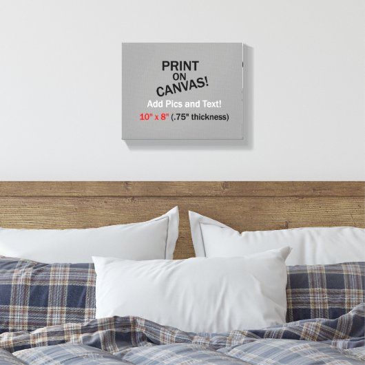 Uw afbeelding op Canvas - 10 x 8 inch (75 inch dik (Insitu (Slaapkamer))