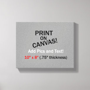 Uw afbeelding op Canvas - 10 x 8 inch (75 inch dik Afdruk