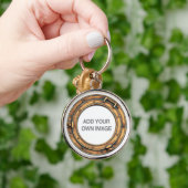Uw Afbeelding Porthole Sleutelhanger (Hand)