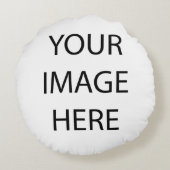 Uw Afbeelding Rond Kussen (Achterkant)