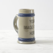 Uw Afbeelding-Tekst hier 21e verjaardag Cadeautje Bierpul (Voorkant links)