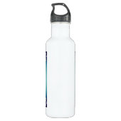 Uw Afbeelding toevoegen | Floral Heart Lijst Waterfles (Achterkant)