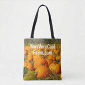 Uw Afbeelding van het Boerderij en Url op Canvas t Tote Bag (Voorkant)