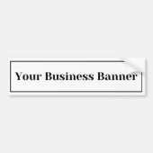 Uw Afbeelding voor zakelijke banners Bumpersticker (Voorkant)