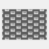 Uw afbeeldingsontwerp of bedrijfslogo getegeld | G Inpakpapier Vel (Voorkant)