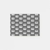 Uw afbeeldingsontwerp of bedrijfslogo getegeld | G Post-it® Notes (Voorkant)