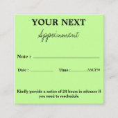 Uw afspraak voor staart-kwispelende momenten afsprakenkaartje (Voorkant)