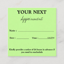 Uw afspraak voor staart-kwispelende momenten afsprakenkaartje